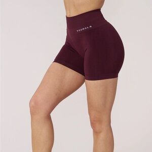 YoungLA Core Seamless Shorts (burnt orange, not burgundy)
